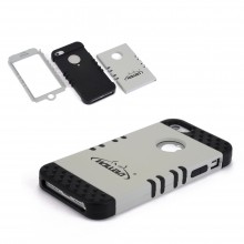 Walleva Gray Shock Resistant Case For iPhone 5